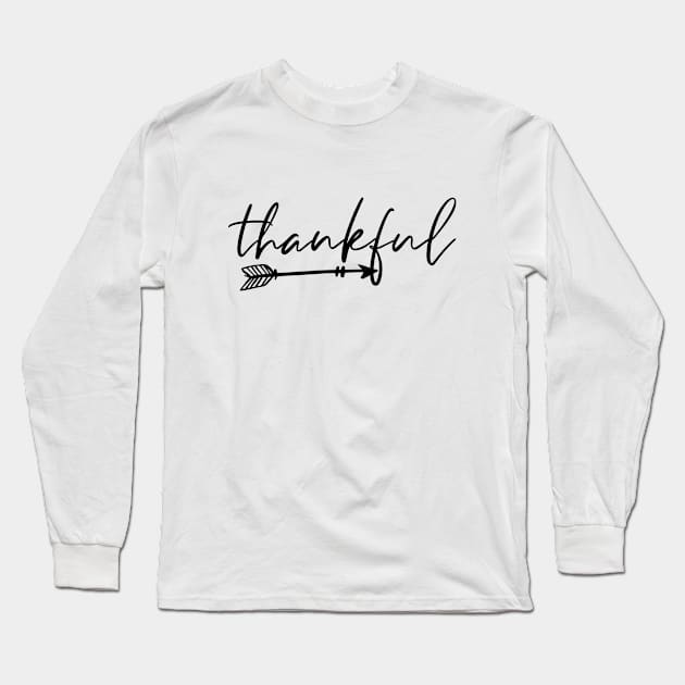 thankful Long Sleeve T-Shirt by CANVAZSHOP